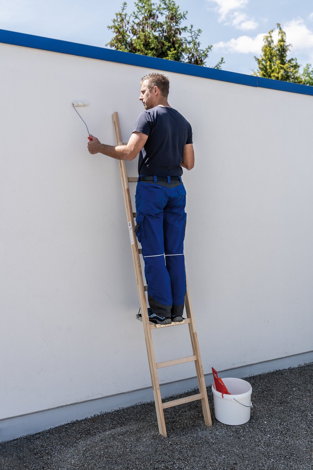 Scala a pioli Munk in legno senza traversa 6 pioli