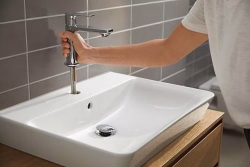 Hansgrohe REBRIS E 110 CoolStart Miscelatore monocomando per lavabo senza scarico cromo