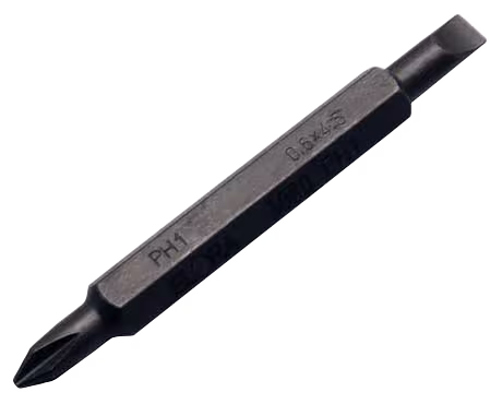 Doppel-Schraubendreher-Bit 1/4",Schlitz+Kreuzschlitz, ELORA-3080-PH 2 aus der Kategorie Kraftschrauber-Bits, Schraubendr. + Verbindungsst. mit der Artikelnr. 3080010025260