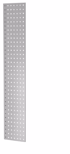 Une autre vue de l'article panneau latéral en tôle perforée, 90 x 1300 x 300 mm (H x P), gris clair RAL 7035 de la catégorie système enfichable