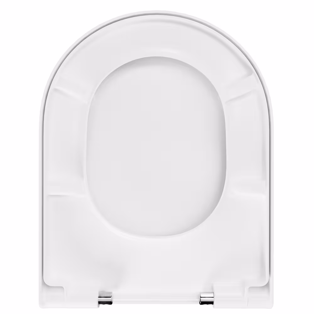 Figure n° 21 de l'article abattant de WC D650 en forme de D blanc avec mécanisme soft-close, y compris pour ME de Starck du groupe de produits céramiques de salle de bain de la marque LUVETT