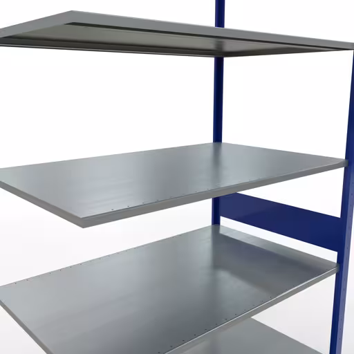 Immagine aggiuntiva dell'articolo Scaffale aggiuntivo, scaffale MULTIplus150 sistema a innesto, 3000 x 1300 x 800 mm (AxLxP), 7 ripiani, barra longitudinale, RAL 5010 blu genziana/zincato da scaffale aggiuntivo