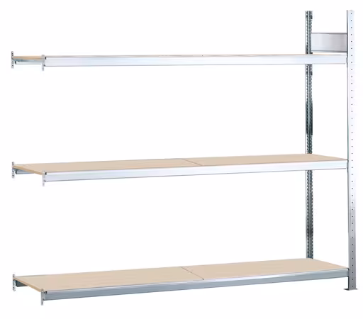Figura n. 11 dell'articolo scaffalature aggiuntive, scaffalatura a campata larga WS 2000 con truciolato, 2000 x 2000 x 400 mm, zincata, 3 livelli, portata 1.200 kg del gruppo di prodotti scaffalature a campata larga della marca Schulte Lagertechnik