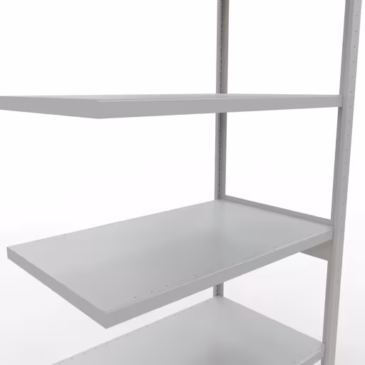 Figura n. 12 dell'articolo scaffale aggiuntivo, scaffale a scaffale, sistema a innesto MULTIplus330, 2500 x 1000 x 600 mm, 6 ripiani, RAL 7035 grigio chiaro del gruppo di prodotti sistema a innesto della marca Schulte Lagertechnik