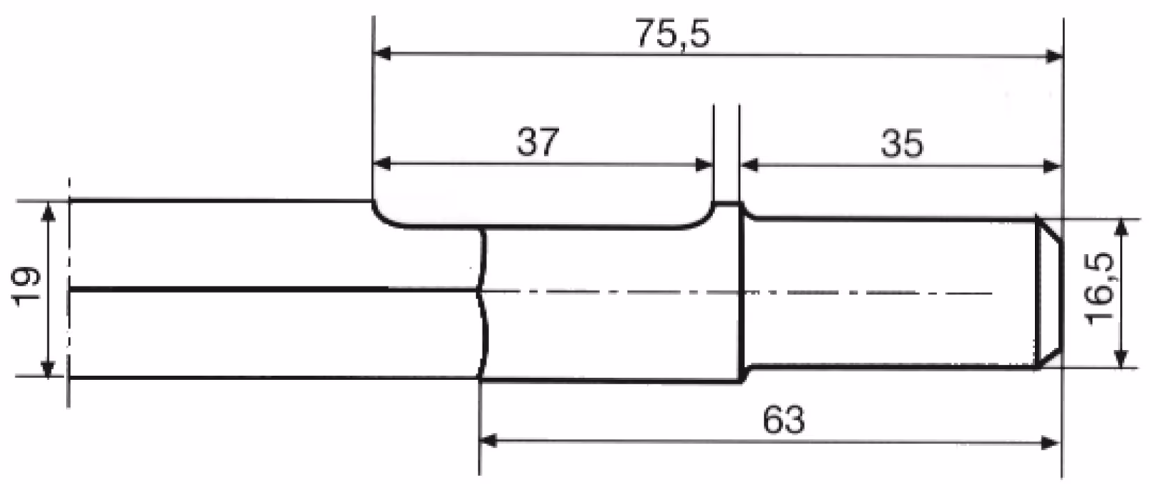 Hohlmeissel für gr. Keilwelle 22x250mm aus der Kategorie Meißel mit der GTIN 4000146450123 Hohlmeissel für gr. Keilwelle 22x250mm von der Marke PROJAHN aus der Produktreihe Maschinenzubehör