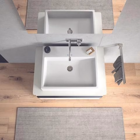 Detailbild 4059769 Duravit C.1 Mitigeur monocommandé pour lavabo, encastré Bec déverseur 225 mm, sans tirette, chrome Hansgrohe