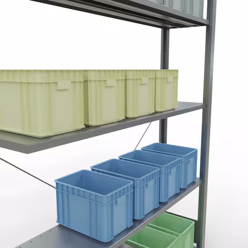 Immagine del prodotto n. 15 dell'articolo sistema a innesto ripiano aggiuntivo 2000x1300x300 mm, tipo 150 kg, zincato dalla gamma di prodotti sistema a innesto della marca Schulte Lagertechnik