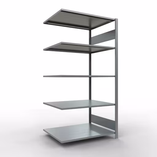Anbauregal, Fachbodenregal Stecksystem MULTIplus150, 2000 x 1000 x 800 mm (HxBxT), 5 Fachböden, Längenriegel, verzinkt von der Marke Schulte Lagertechnik Anbauregal, Fachbodenregal Stecksystem MULTIplus150, 2000 x 1000 x 800 mm (HxBxT), 5 Fachböden, Längenriegel, verzinkt aus der Kategorie Anbauregal mit der Artikelnummer 12785-LR