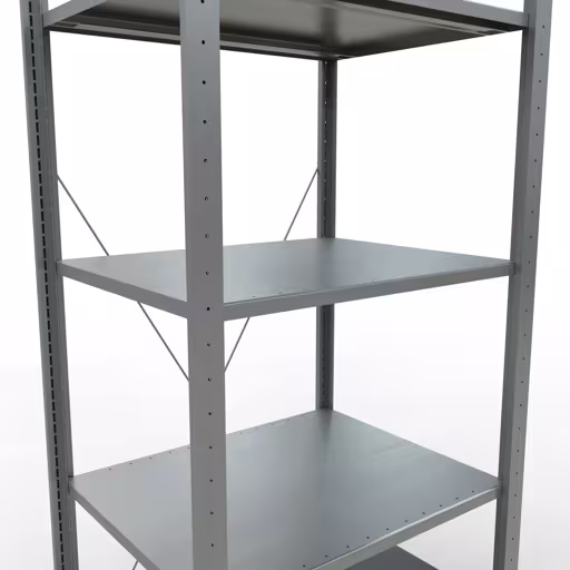 Étagère de base, étagère à étagères, système enfichable MULTIplus150, 2000 x 750 x 600 mm, 5 étagères, galvanisées de Schulte Lagertechnik avec le numéro d'article. 12760-75