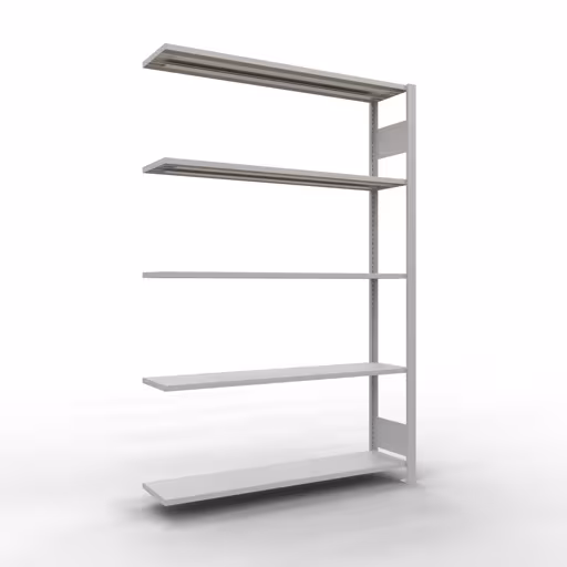 , Étagère MULTIplus150 système enfichable, 2000 x 1300 x 300 mm, 5 étagères, RAL 7035 gris clair de Schulte Lagertechnik de la catégorie système enfichable