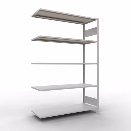 Image du produit n° 13 de l'article étagère complémentaire, système enfichable MULTIplus150, 2000 x 1300 x 500 mm, 5 étagères, RAL 7035 gris clair de la gamme de produits système enfichable de la marque Schulte Lagertechnik