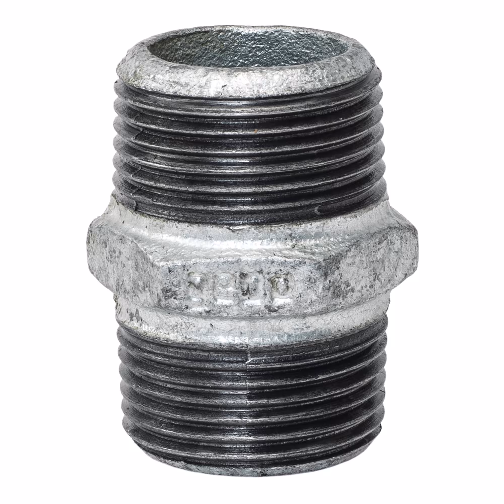 Nipplo doppio zincato, filettatura da maschio a maschio, raccordi filettati zincati, articolo n. 280-8G