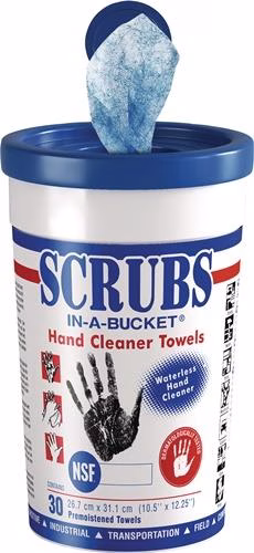 Handreinigungstuch Scrubs hohe Reinigungskraft 30 Stück Eimer SCRUBS von der Marke Scrubs Handreinigungstuch Scrubs hohe Reinigungskraft SCRUBS aus der Kategorie Hand und Haut, Reinigung und Schutz mit der Teilenummer 9000474004