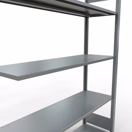 , système d'étagères enfichables MULTIplus150, 2000 x 1300 x 400 mm, 5 étagères, galvanisées de Schulte Lagertechnik avec la référence réf. 12745-130-LR