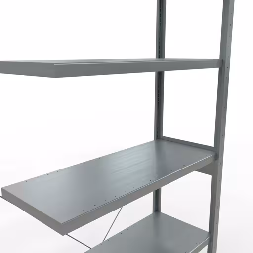 Figura n. 14 dell'articolo scaffale aggiuntivo, scaffale a scaffale, sistema a innesto MULTIplus330, 2500 x 1000 x 400 mm (AxLxP), 6 ripiani, traversa, zincato del gruppo di prodotti sistema a innesto della marca Schulte Lagertechnik