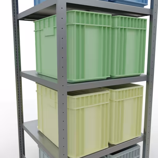 Étagère de base, étagère, système enfichable MULTIplus250, 2000 x 750 x 800 mm, 5 étagères, galvanisée de Schulte Lagertechnik de la catégorie du système enfichable