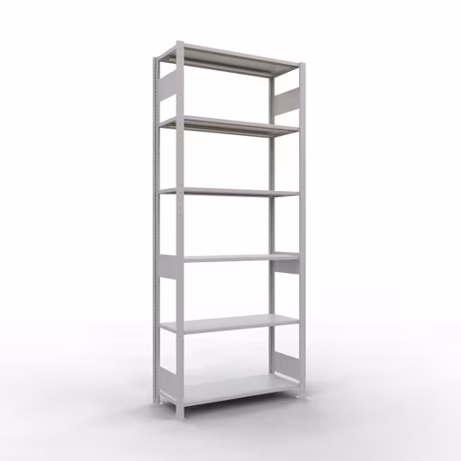 Figure n° 14 de l'article étagère de base, système d'étagères enfichables MULTIplus85, 2500 x 1000 x 400 mm, 6 étagères, gris clair RAL 7035 du groupe de produits système enfichable de la marque Schulte Lagertechnik