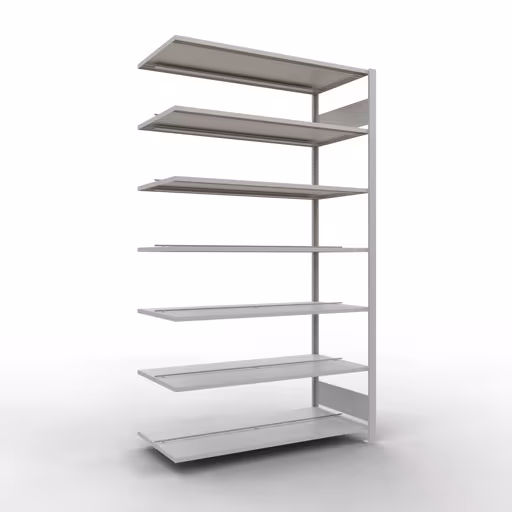 Figura n. 8 dell'articolo scaffale componibile, scaffale per ufficio, sistema a innesto MULTIplus150, 2300 x 1300 x 600 mm, 7 ripiani, , , grigio chiaro del gruppo di prodotti scaffali per ufficio della marca Schulte Lagertechnik