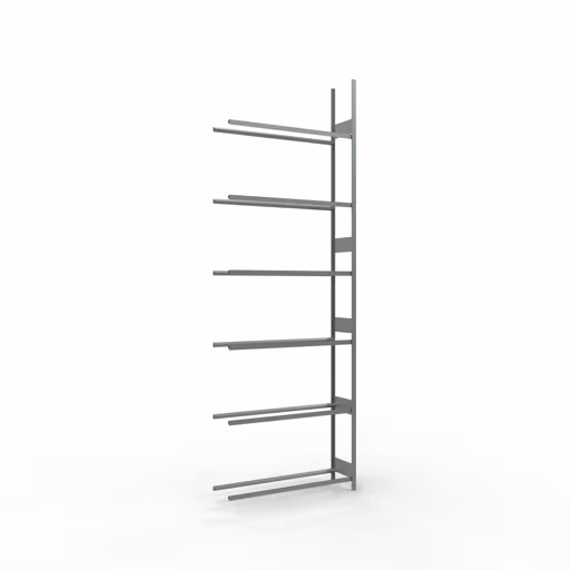 Rayonnage supplémentaire, rayonnage pour roues/pneus, 4500 x 1500 x 400 mm, galvanisé, 6 niveaux de stockage avec une charge de compartiment de 150 kg par niveau de Schulte Lagertechnik Rayonnage supplémentaire, rayonnage pour roues/pneus, 4500 x 1500 x 400 mm, galvanisé, 6 niveaux de stockage avec une charge de compartiment de 150 kg par niveau, stockage de pièces automobiles, réf. 20799