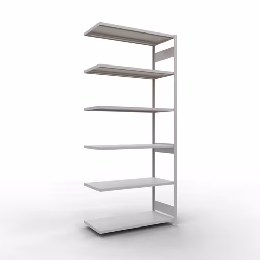 Figure n° 12 de l'article, système d'étagères MULTIplus250, système enfichable, 3000 x 1300 x 600 mm, 7 étagères, RAL 7035 gris clair du groupe de produits système enfichable de Schulte Lagertechnik