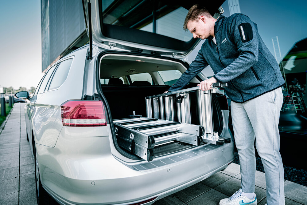 Milieubild 2177909 Jeu d'escabeaux Munk à marches, accessible des deux côtés, emboîtable, y compris pièce à insérer