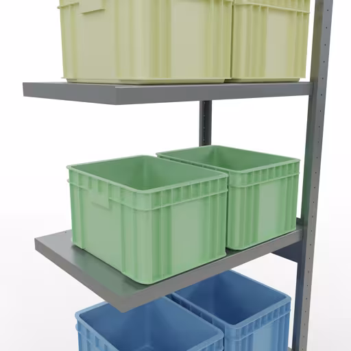 Immagine aggiuntiva dell'articolo Ripiano aggiuntivo, scaffale MULTIplus250 sistema a innesto, 2500 x 750 x 500 mm (AxLxP), 6 ripiani, barre longitudinali, zincato dal ripiano aggiuntivo