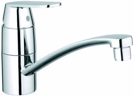 Miscelatore monocomando da cucina GROHE Eurosmart C 32842 con bocca piatta, cromato, del marchio Grohe Miscelatore monocomando da cucina GROHE Eurosmart C 32842 con beccuccio piatto cromato, della categoria rubinetti da cucina, codice articolo 6000515927