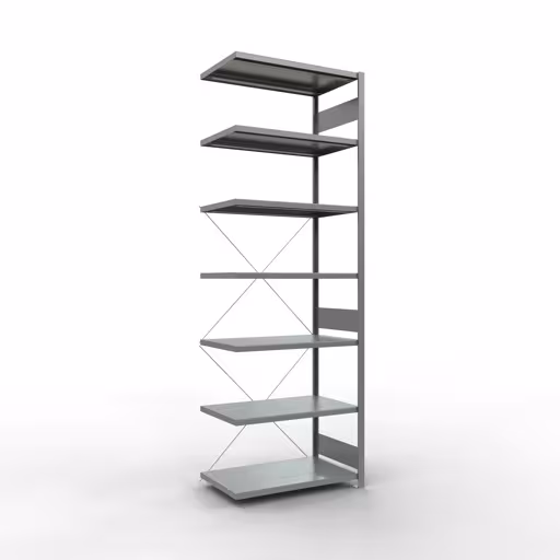 Image du produit n° 14 de l'article Étagère supplémentaire, système enfichable MULTIplus250, 3000 x 1000 x 600 mm, 7 étagères, galvanisée de la gamme de produits du système enfichable de la marque Schulte Lagertechnik