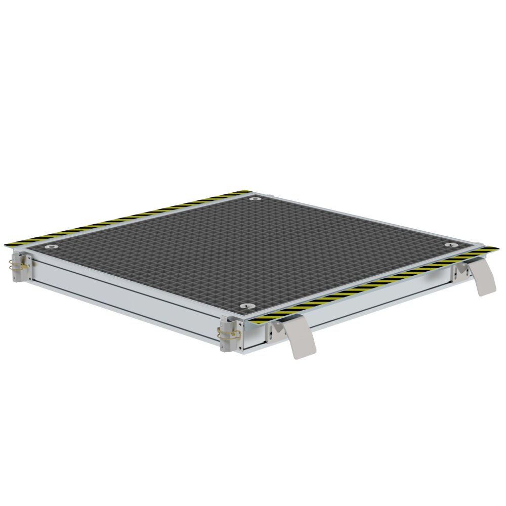 Plate-forme de voie rigide Munk Grille en PRV de Günzburger Steigtechnik Plateforme rigide Munk en caillebotis GRP, de la catégorie escaliers de plate-forme, numéro d'article 331040.