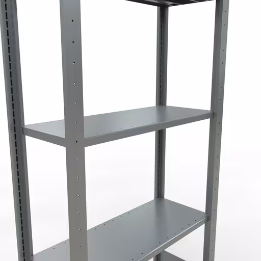 Étagère de base, étagère, système enfichable MULTIplus150, 2000 x 750 x 300 mm (HxLxP), 5 étagères, barres de longueur, galvanisées avec la référence réf. 12730-75-LR Étagère de base, étagère, système enfichable MULTIplus150, 2000 x 750 x 300 mm, 5 étagères, galvanisée de Schulte Lagertechnik de la catégorie du système enfichable