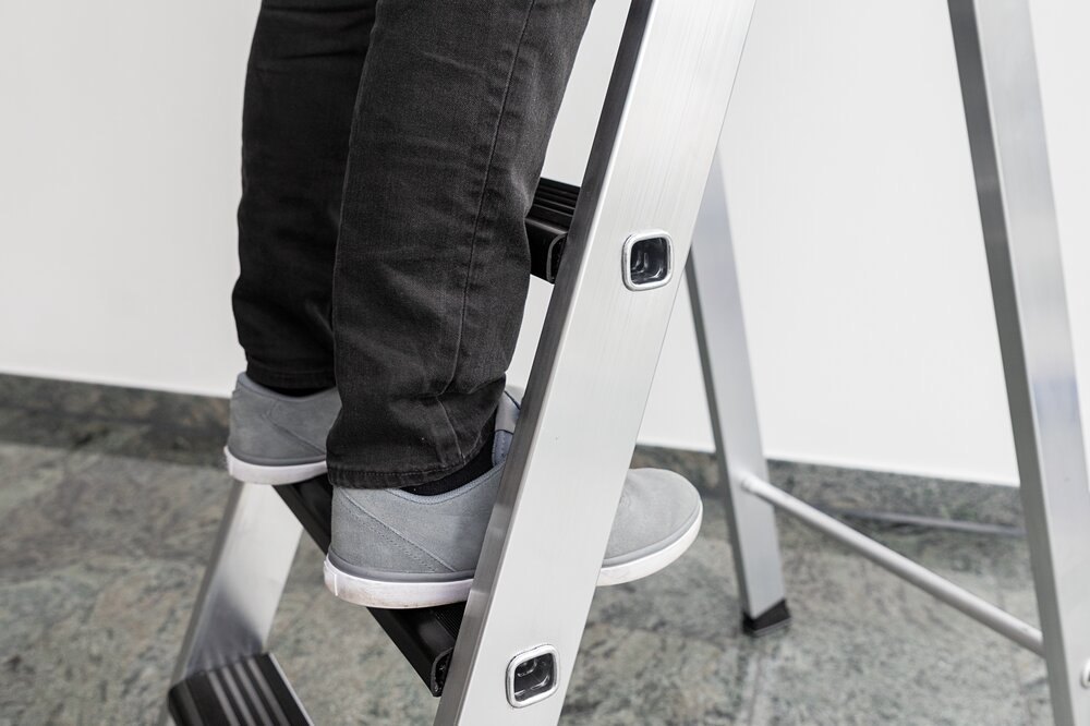 Milieubild 2178818 Kit d'adaptation Munk clip-step relax pour escabeau à marches accessible d'un côté 3 supports de marche