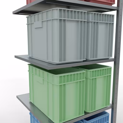 Scaffali aggiuntivi, scaffali, sistema a innesto MULTIplus150, 2000 x 750 x 800 mm (AxLxP), 5 ripiani, barre longitudinali, zincato della marca Schulte Lagertechnik dalla gamma di prodotti dei sistemi a innesto