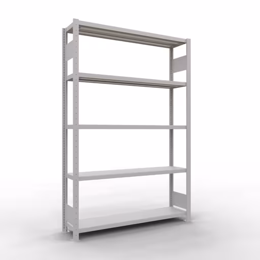 Figure n° 13 de l'article étagère de base, étagère, système enfichable MULTIplus250, 2000 x 1300 x 300 mm, 5 étagères, RAL 7035 gris clair du groupe de produits système enfichable de Schulte Lagertechnik