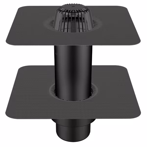 Groupe de produits Elément d'extension Flavent Pro pour avaloir de toit en deux parties Elément d'extension Flavent Pro pour avaloir de toit en deux parties avec manchon en plastique pour fenêtre Wolfin Tectofin R gris de la marque Klöber de la catégorie toit plat