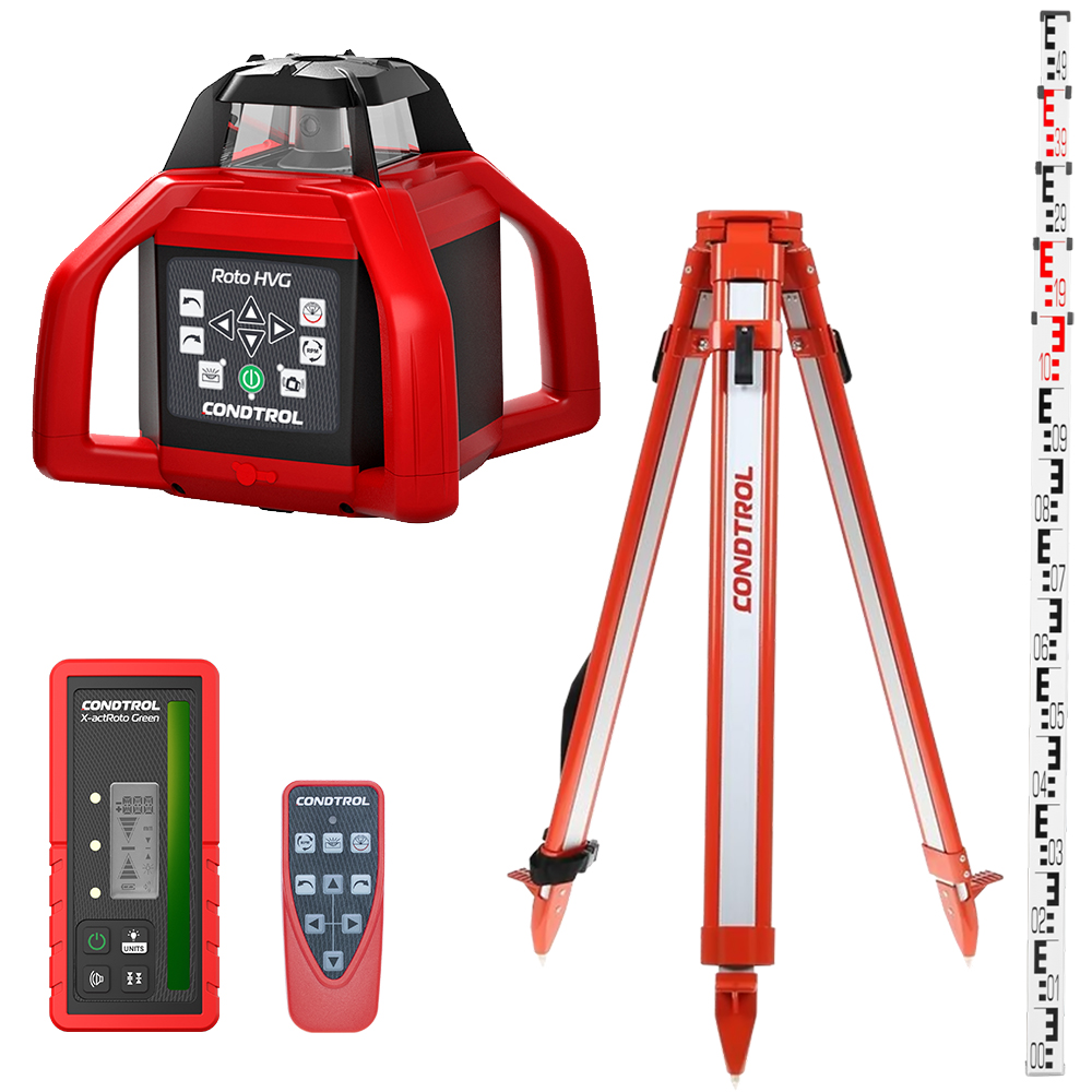 Horizontaler & vertikaler Rotationslaser mit GRÜNEM Laserstrahl Roto HVG set aus der Kategorie Rotationslaser mit der Teilenummer 7-2-095