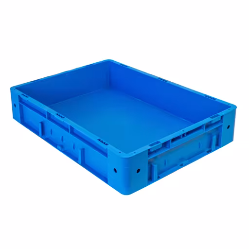 Scatola impilabile Euro 120 x 400 x 600, blu, PP di Schulte Lagertechnik dalla categoria Sistema a innesto