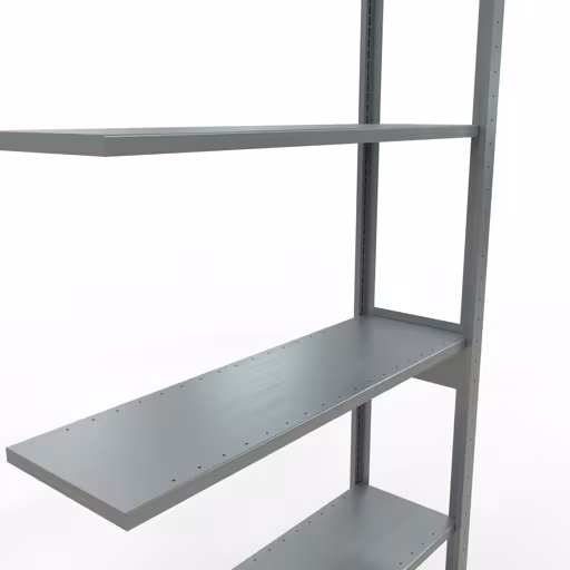 Rayonnage supplémentaire, étagère, système enfichable MULTIplus85, 2500 x 1000 x 300 mm (HxLxP), 6 étagères, barres de longueur, galvanisé de la catégorie des étagères supplémentaires avec le GTIN 4004514284648 Rayonnage supplémentaire, étagère, système enfichable MULTIplus85, 2500 x 1000 x 300 mm, 6 étagères, galvanisé de la marque Schulte Lagertechnik de la gamme de produits du système enfichable