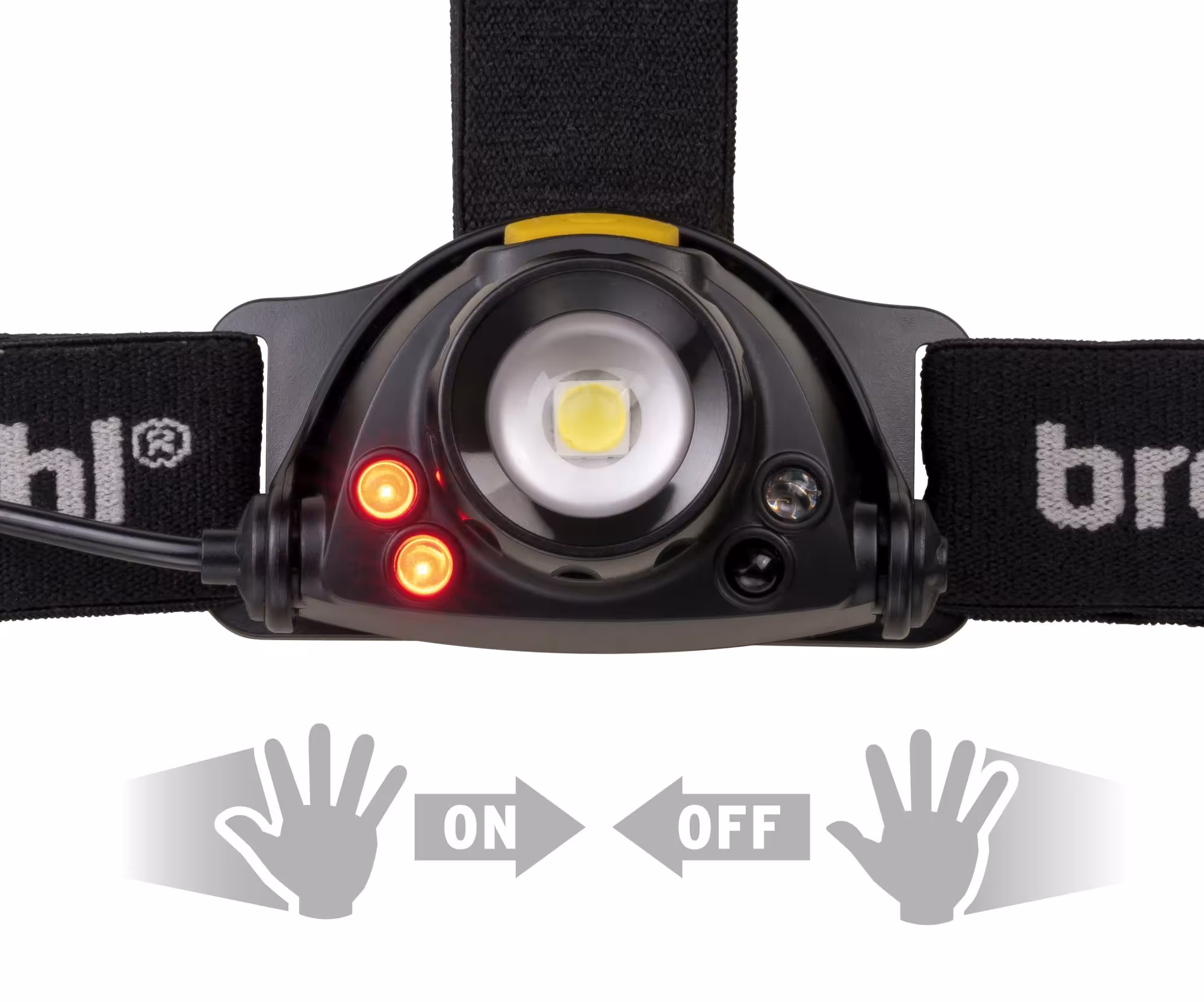 Brennenstuhl LuxPremium Lampe frontale à capteur de batterie LED SL 400 AF IP44 400lm, éclairage, réf. 1177310