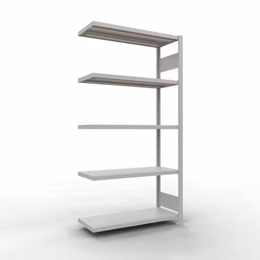 Figura n. 14 dell'articolo scaffale aggiuntivo, ripiano per scaffali, sistema a innesto MULTIplus330, 2000 x 1000 x 400 mm, 5 ripiani, grigio chiaro RAL 7035 dal gruppo di prodotti sistema a innesto della marca Schulte Lagertechnik