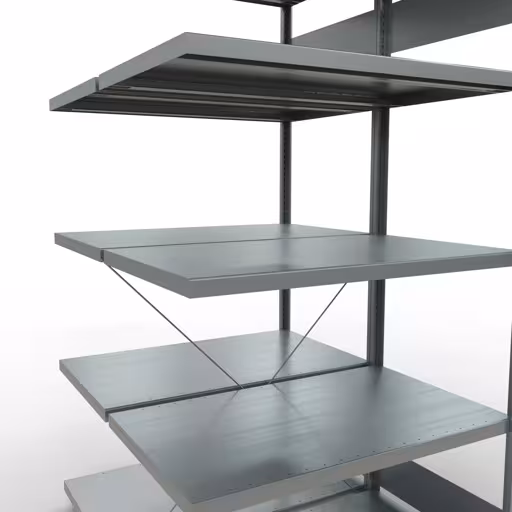 Image du produit n° 15 de l'article, , Système d'étagères MULTIplus250, 2000 x 1000 x (2x600) mm, 2x5 étagères, galvanisé de la gamme de produits d'étagères de la marque Schulte Lagertechnik