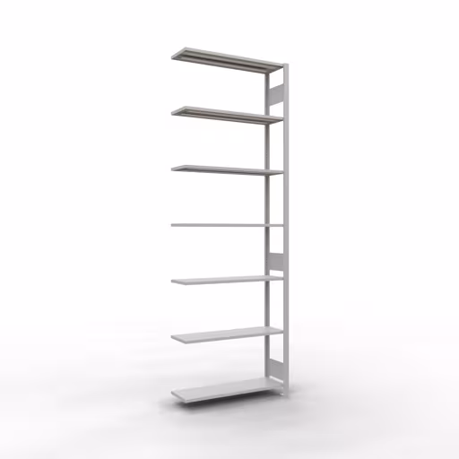 Image supplémentaire de l'article Étagère supplémentaire, système d'étagères MULTIplus150, 3000 x 1000 x 300 mm, 7 étagères, RAL 7035 gris clair de l'étagère supplémentaire