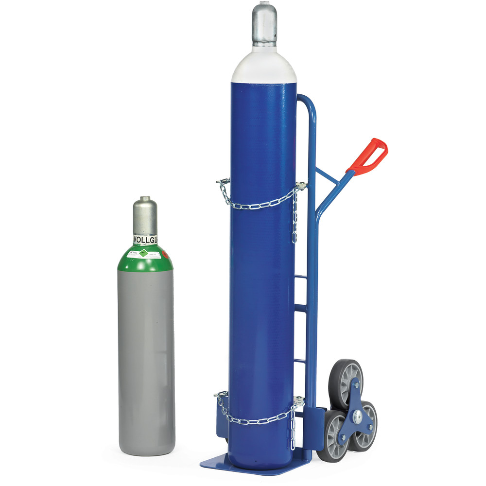 Stahlflaschen-Treppenkarre 51318TK mit Stahlblechschaufel