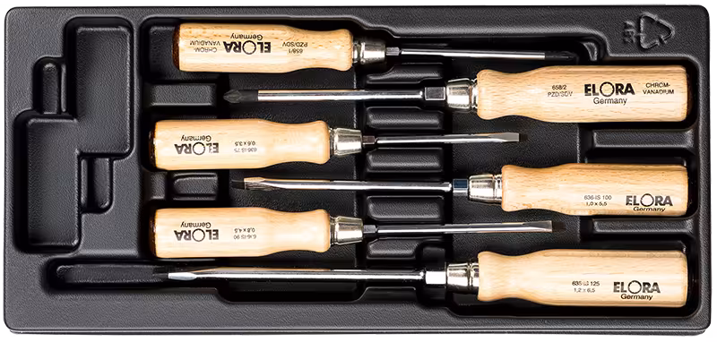 Set cacciaviti da officina, 6 pezzi MS-41 di ELORA Set cacciaviti da officina, 6 pezzi, ELORA-MS-41 dalla categoria Sistemi organizzativi e carrelli da officina con l'articolo n. 0000541001000