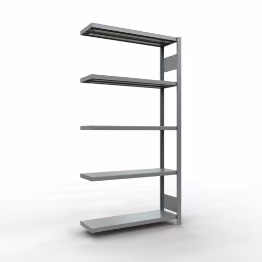 Figura n. 15 dell'articolo scaffale aggiuntivo, scaffale a scaffale, sistema a innesto MULTIplus330, 2000 x 1000 x 300 mm (AxLxP), 5 ripiani, barre longitudinali, zincato del gruppo di prodotti sistema a innesto della marca Schulte Lagertechnik