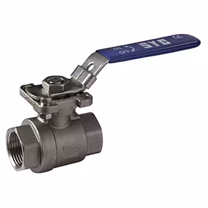 Robinet à boisseau sphérique Atusa en acier inoxydable 2 pièces, passage intégral PN63 d'Atusa Atusa Robinet à tournant sphérique en acier inoxydable 2 pièces à passage complet PN63 Robinets à tournant sphérique et vannes d'arrêt
