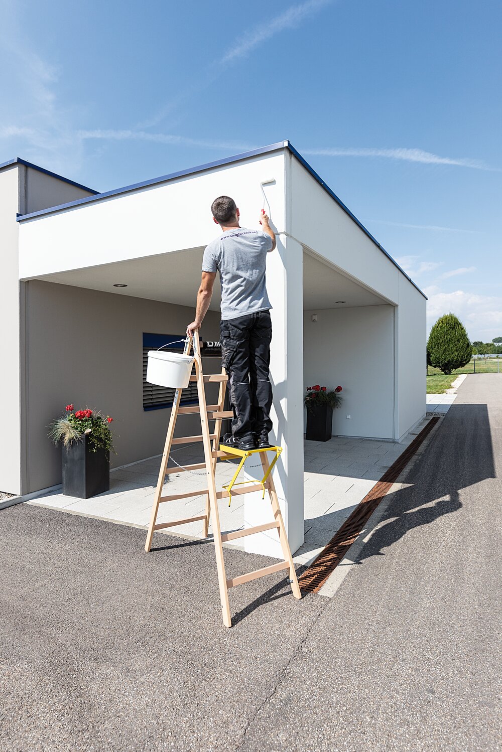 Milieubild 3819263 Munk Sprossen-Stehleiter Holz 2x6 Sprossen