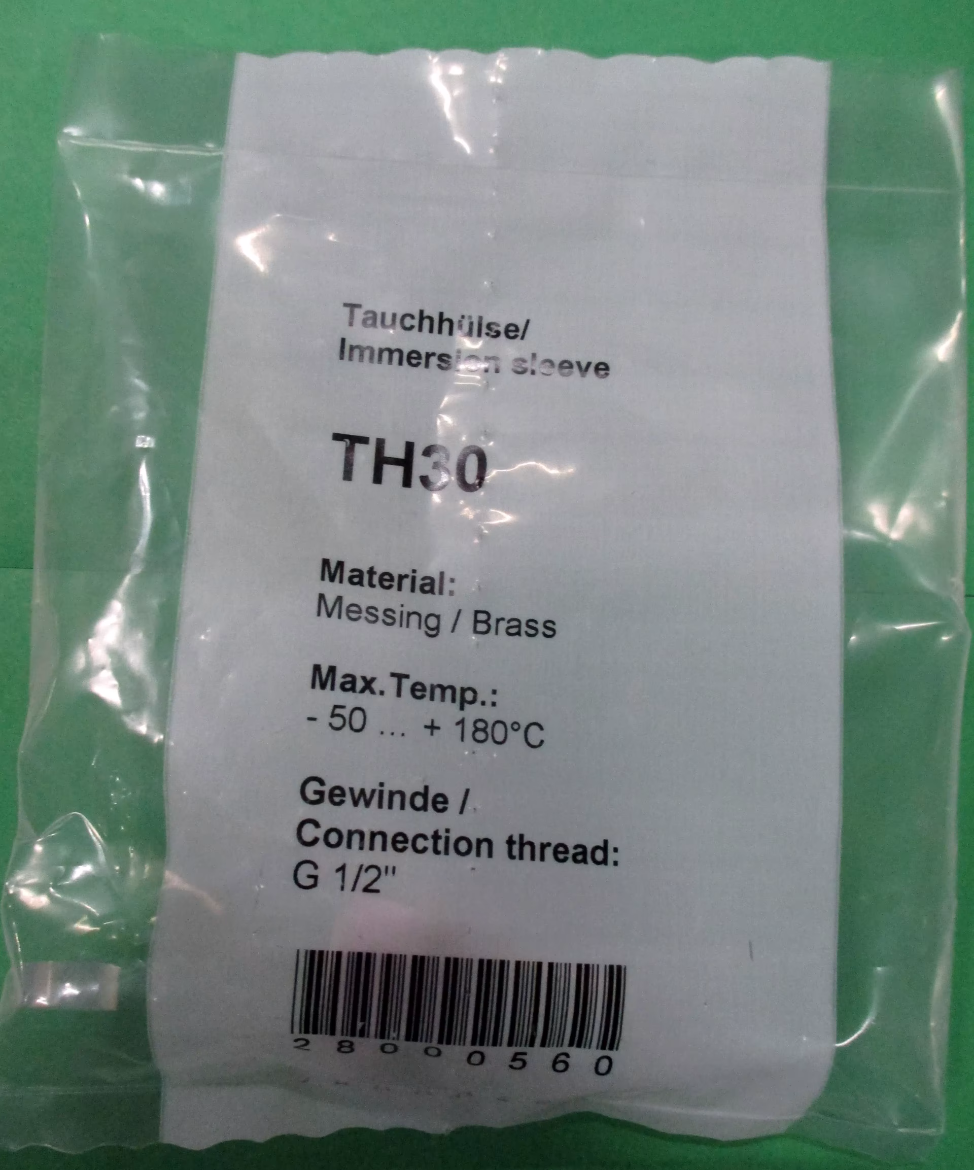 Versione tipo manicotti ad immersione RESOL: manicotto ad immersione RESOL TH30 30mm dalla categoria manicotti ad immersione con articolo n. 28000560