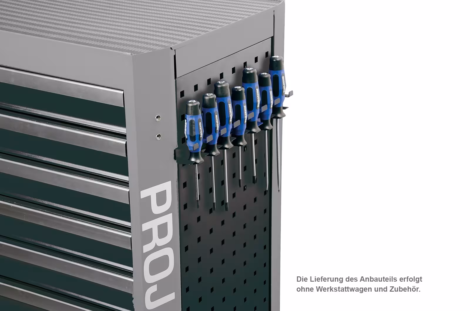 Accessoires chariot d'atelier à trous carrés porte-tournevis pour 7 tournevis noir de PROJAHN Porte-tournevis, systèmes d'organisation et chariots d'atelier, réf. 5503-201