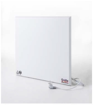 Chauffage infrarouge en métal blanc 1100 watts, 1400x600x25 mm de GeMeTherm Radiateur infrarouge en métal blanc de la catégorie Radiateurs et panneaux infrarouges avec le numéro d'article IHP-M-1100