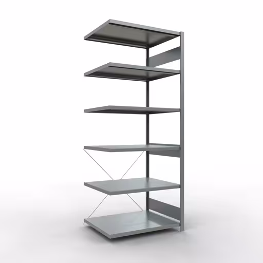 Rayonnage supplémentaire, rayonnage à étagères, système enfichable MULTIplus250, 2500 x 1000 x 800 mm, 6 étagères, galvanisé de Schulte Lagertechnik avec le réf. 12986